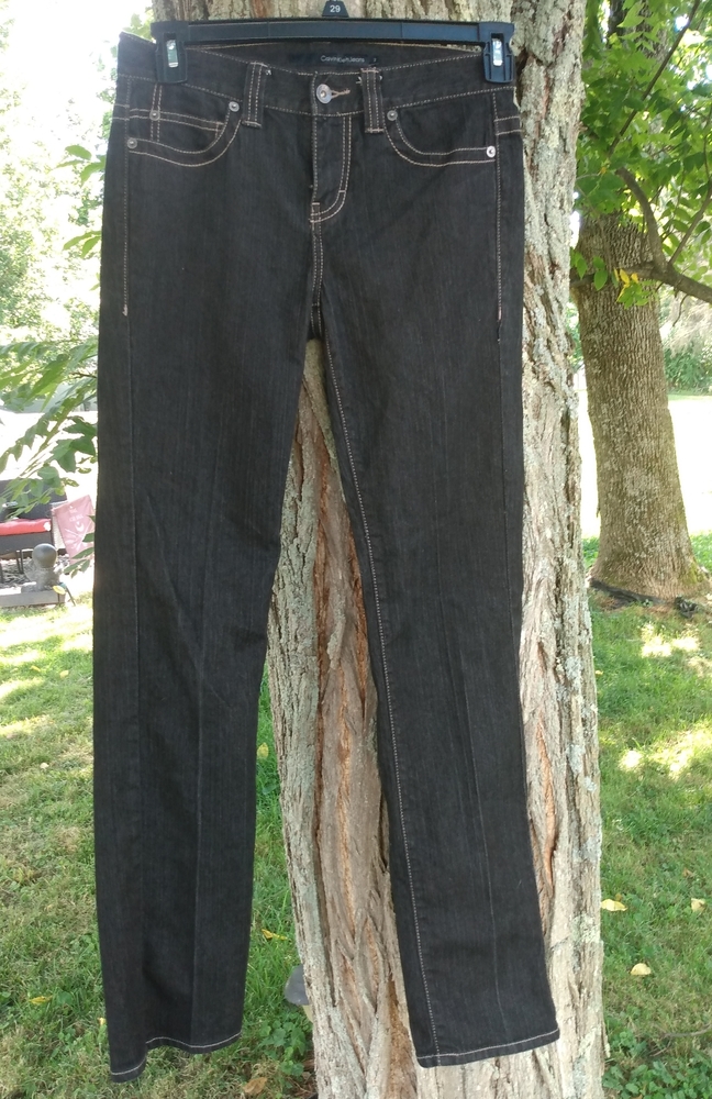 Calvin Klein dark denim gray jeans size 2